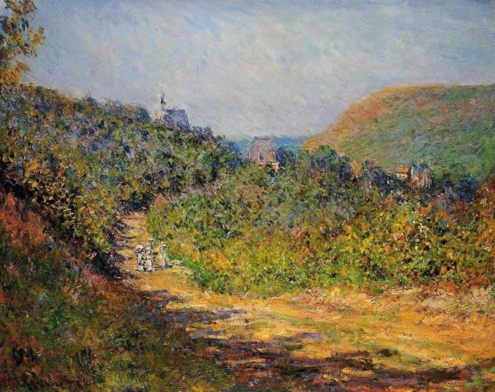 Claude Monet At Les Petit-Dalles